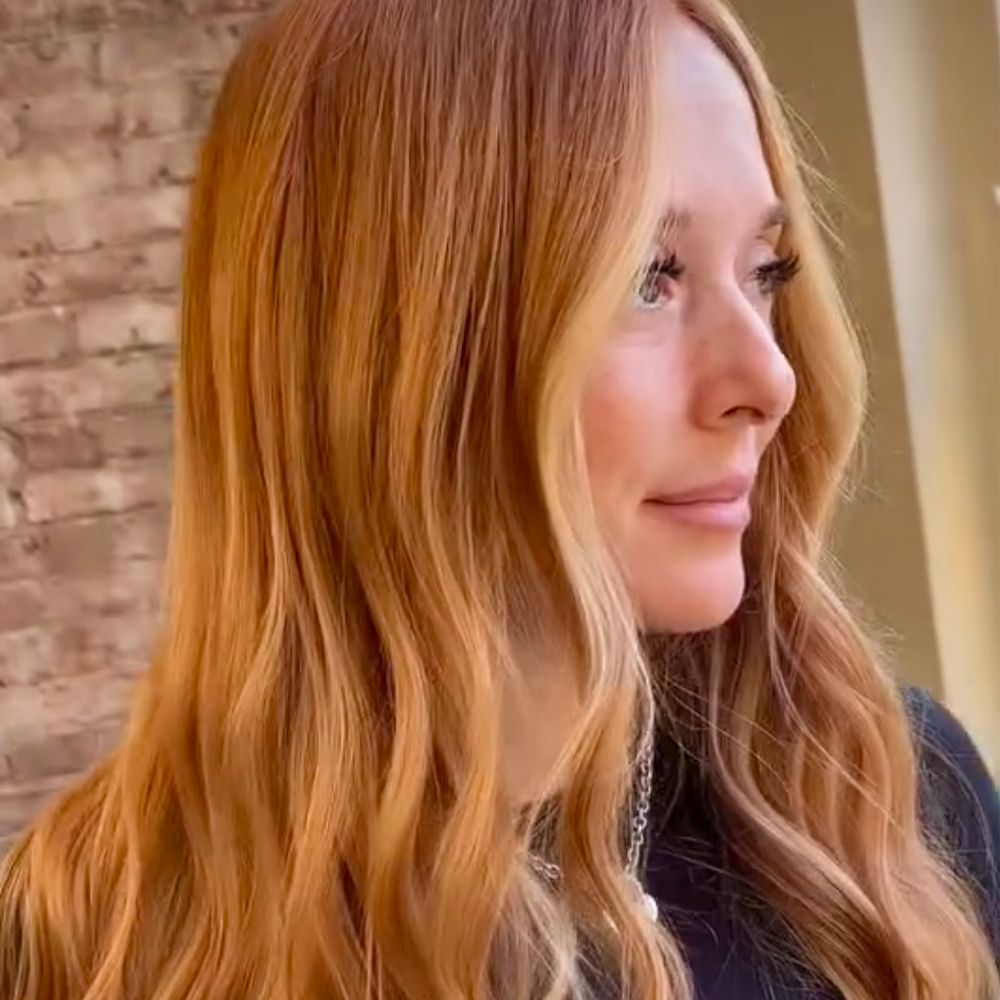 Copper or strawberry blonde