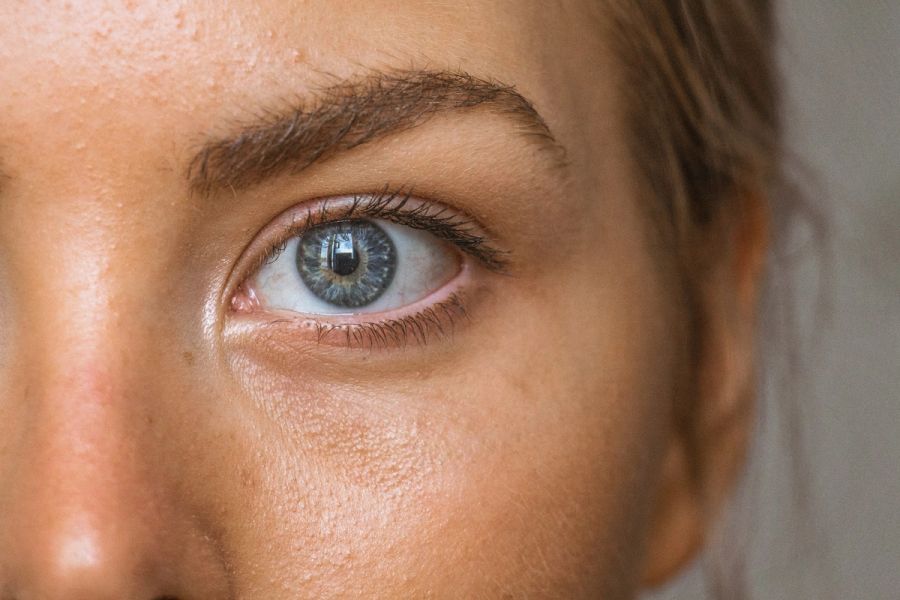 Close up photo of a persons eye