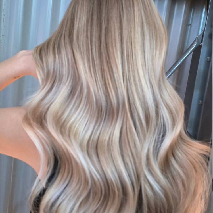Blonde sun-kissed hair