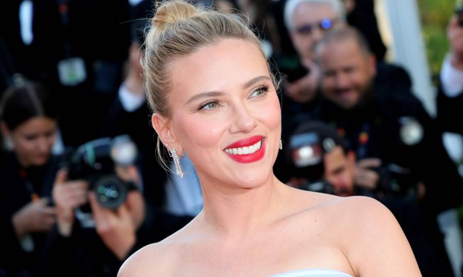 Scarlett Johansson attends the "Vie Privée" (A Private Life) red carpet at the 78th annual Cannes Film Festival at Palais des Festivals on May 20, 2025 in Cannes, France.