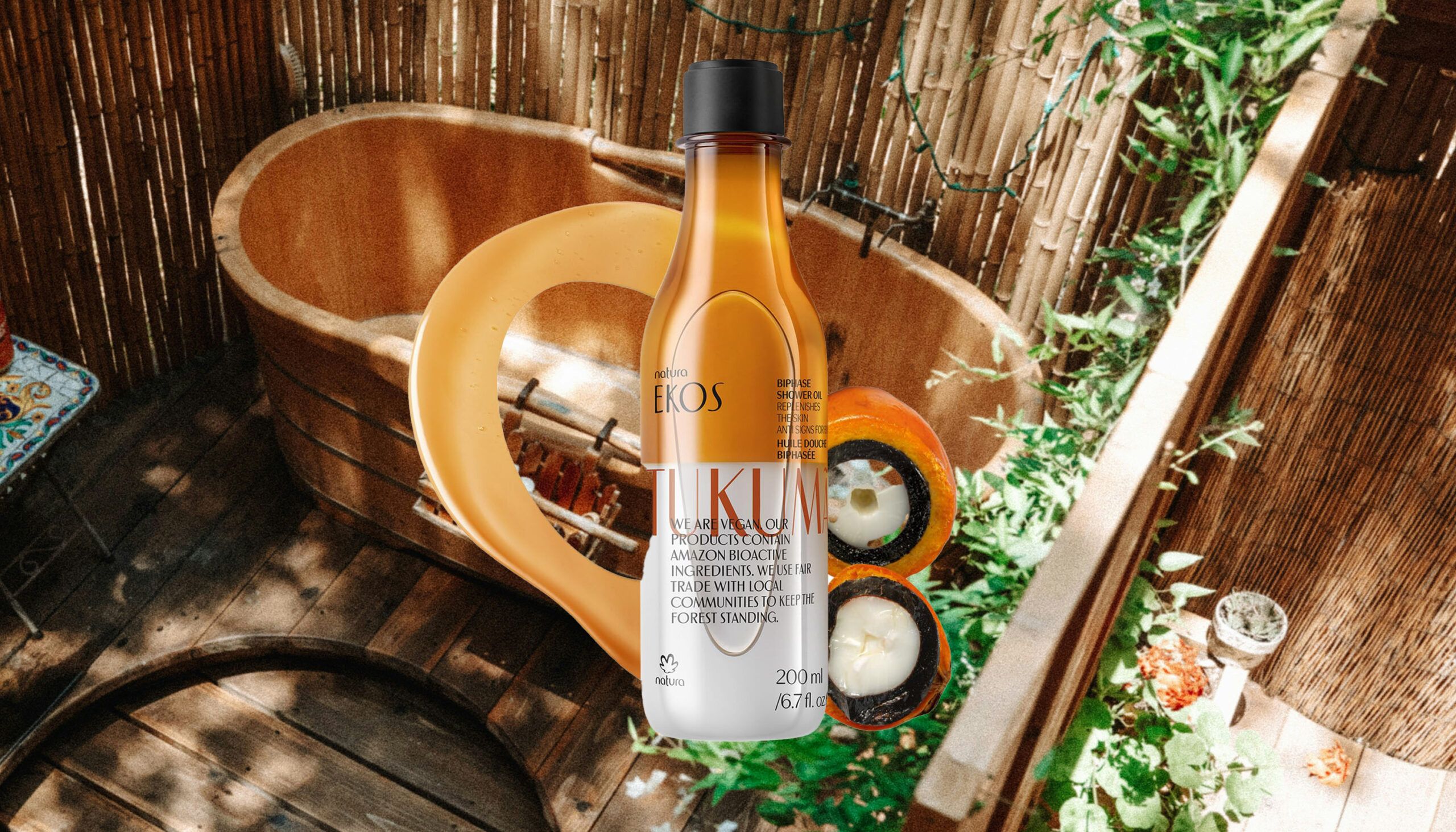 Natura Ekos Tukumã Biphase Shower Oil