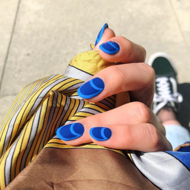 two toned baby french nails