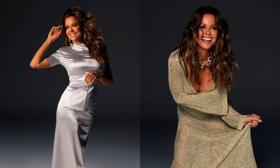 side by side images of Brooke Burke