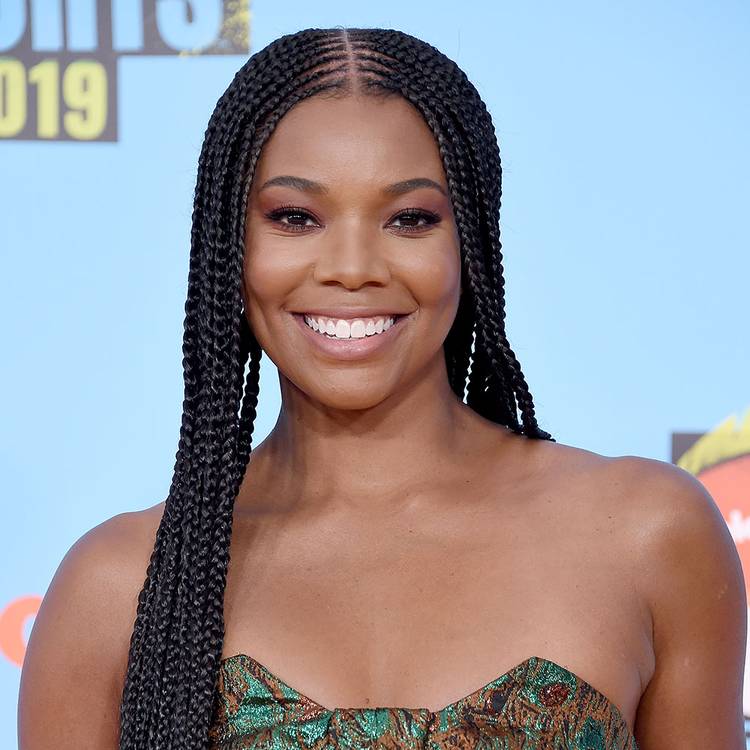 Gabrielle Union wearing long braids