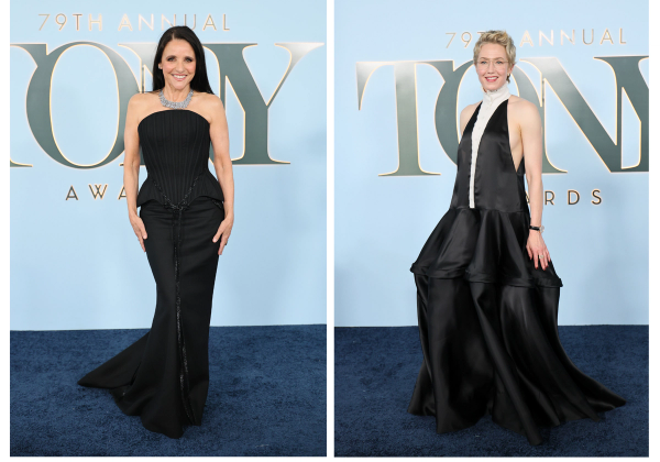 Carrie Coon and Julia Louis-Dreyfus at the 2026 Tony Awards