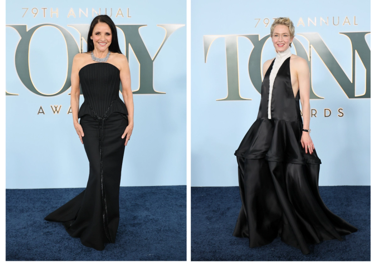 Carrie Coon and Julia Louis-Dreyfus at the 2026 Tony Awards