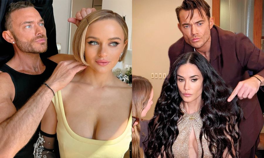 Dimitris Giannetos with Joey King and Demi Moore