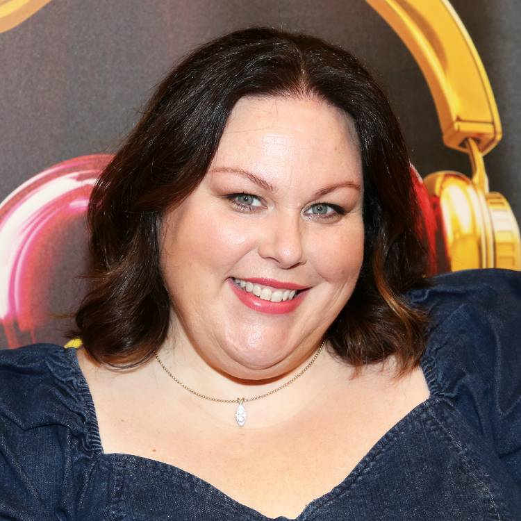 Chrissy Metz poses at a press event for her joining the Max Martin musical "&Juliet" at The Refinery Hotel on June 15, 2026 in New York City