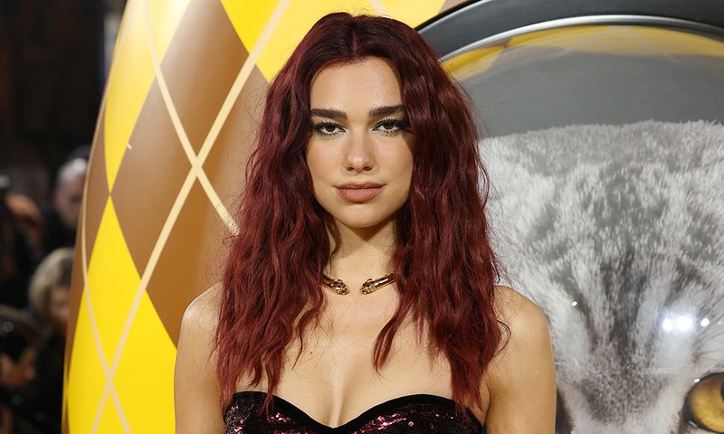LONDON, ENGLAND - JANUARY 24: Dua Lipa attends the World Premiere of "Argylle" at the Odeon Luxe Leicester Square on January 24, 2024 in London, England.