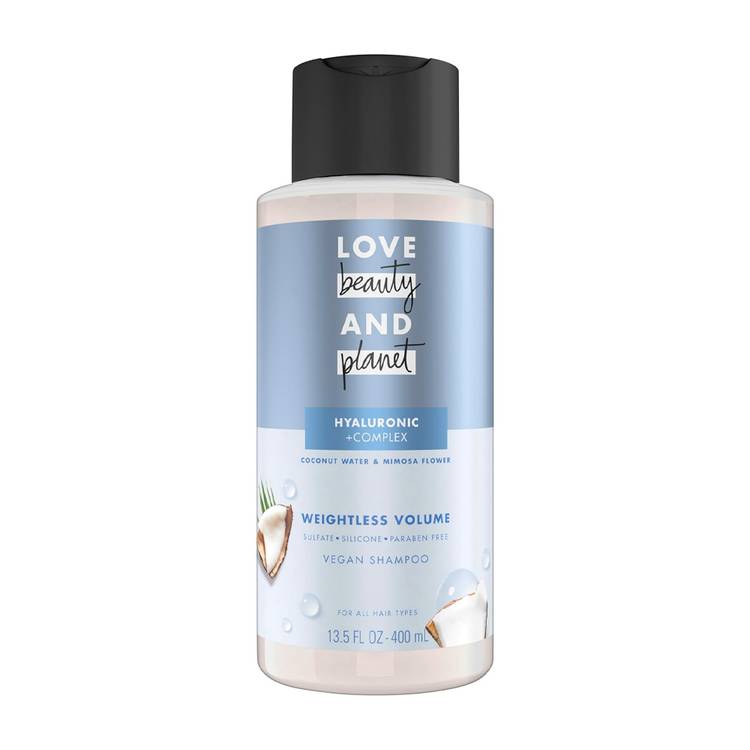 Love Beauty & Planet Coconut Water & Mimosa Flower Shampoo ($9)