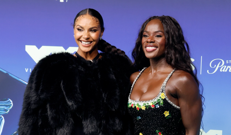 Jordan Coleman and Tunde Oyeneyin attend the 2026 MTV Video Music Awards at Peacock Theater on September 27, 2026 in Los Angeles, California.