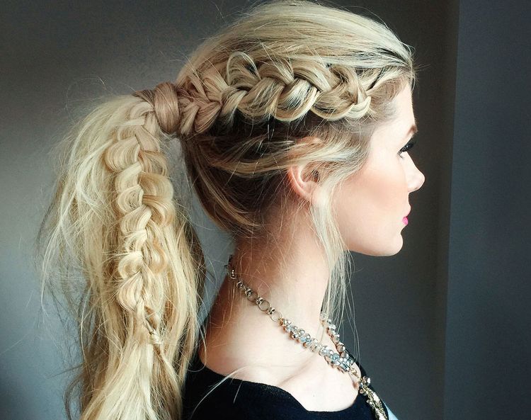 Side Braid Ponytail