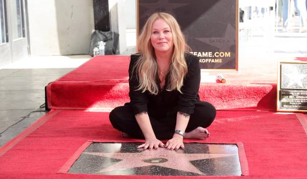 Christina Applegate attends a ceremony honoring Christina Applegate with a star on the Hollywood Walk Of Fame on November 14, 2022 in Los Angeles, California
