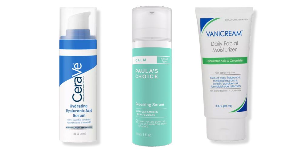 hyaluronic acid and ceramide serums