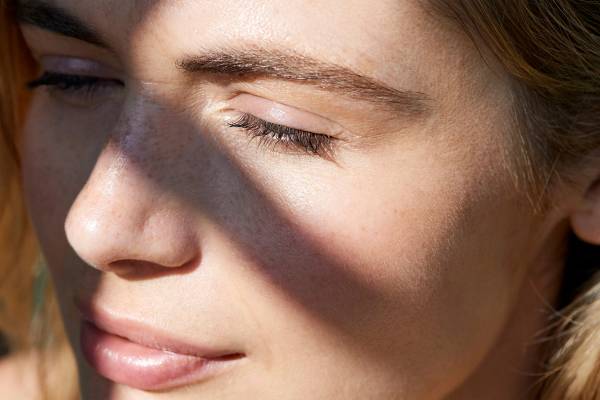 woman face in shadows
