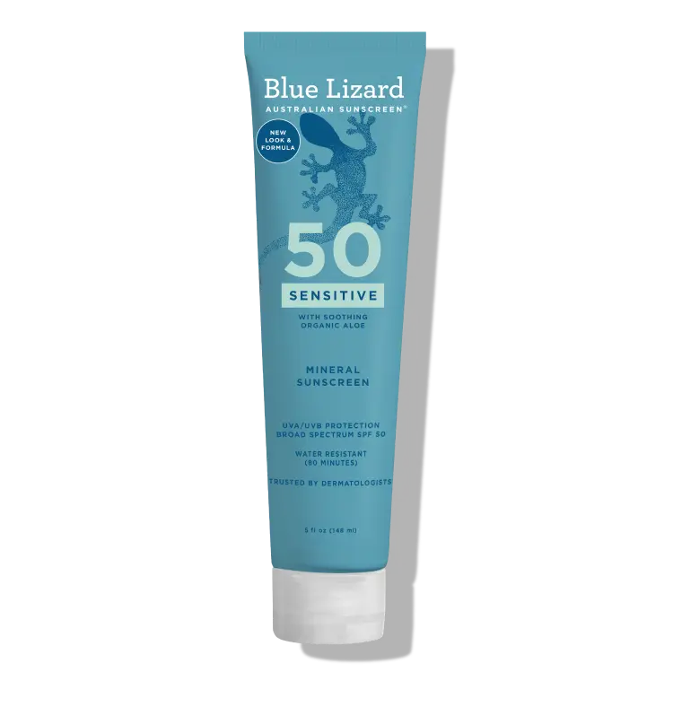 Blue Lizard Sensitive Mineral SPF 50 Sunscreen Lotion