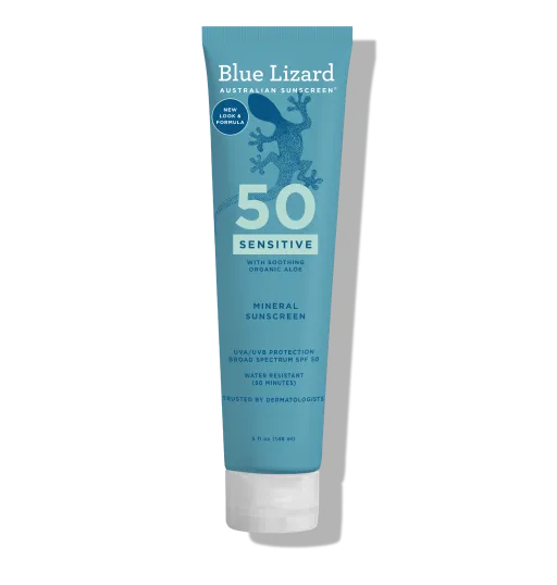 Blue Lizard Sensitive Mineral SPF 50 Sunscreen Lotion