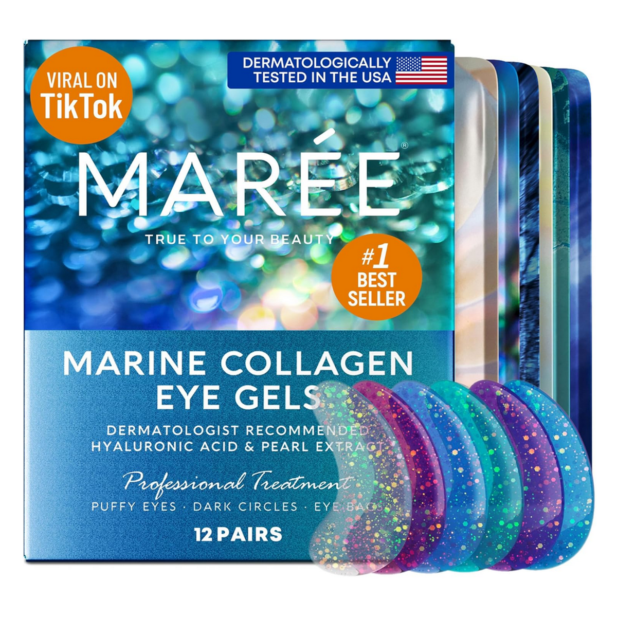 Maree glitter eye gels