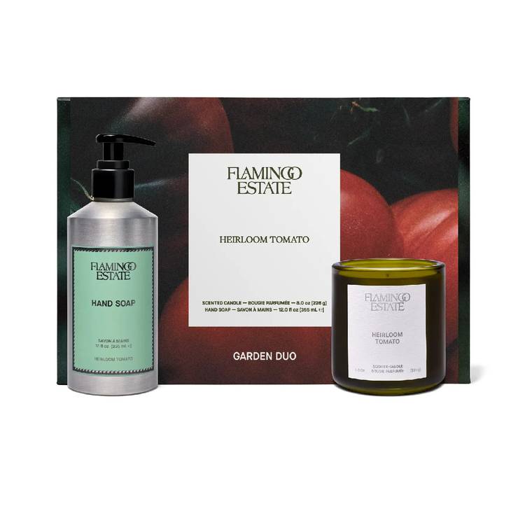 Flamingo Estate Heirloom Tomato Candle & Hand Soap Gift Set