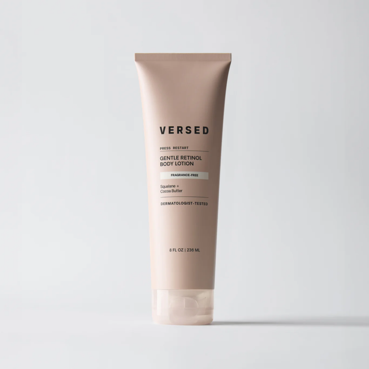 versed press restart retinol body lotion