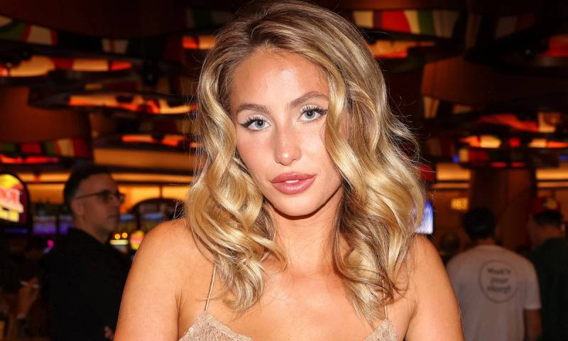 Alix Earle is seen during her birthday celebration at Seminole Hard Rock Hotel & Casino on December 16, 2023 in Miami, Florida.