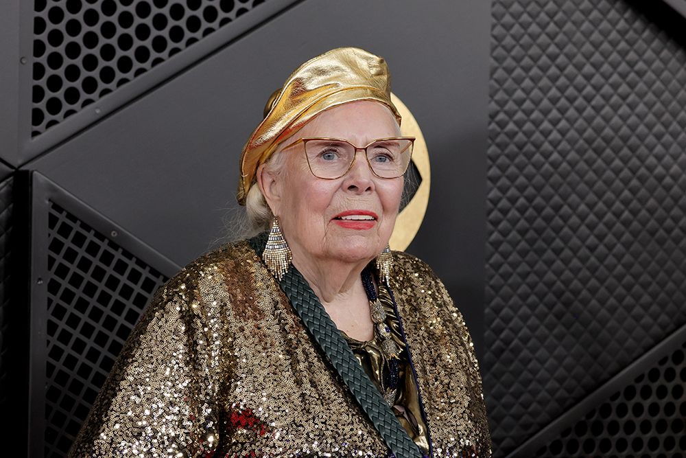 LOS ANGELES, CALIFORNIA - FEBRUARY 01: (FOR EDITORIAL USE ONLY) Joni Mitchell attends the 68th GRAMMY Awards at Crypto.com Arena on February 01, 2026 in Los Angeles, California. (Photo by Brianna Bryson/WireImage)