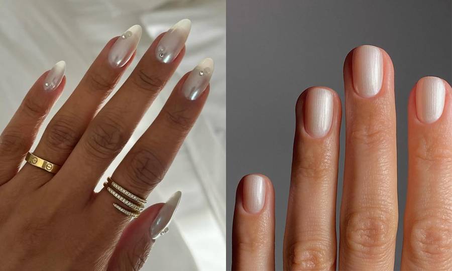 pearlescent nails