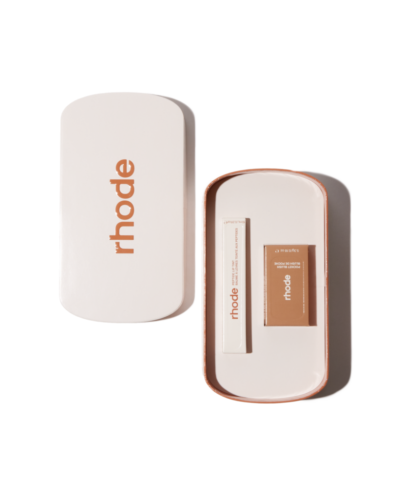 Rhode Birthday Duo, Cinnamon Bun Peptide Lip Treatment and Pocket Blush