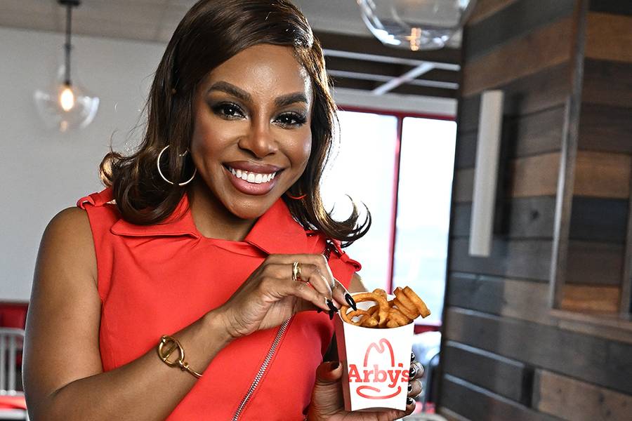 NORCROSS, GEORGIA - JANUARY 21: In this image released on January 21, 2026, Candiace Dillard Bassett at Arby's on January 21, 2026 in Norcross, Georgia. (Photo by Paras Griffin/Getty Images for Arby's)
