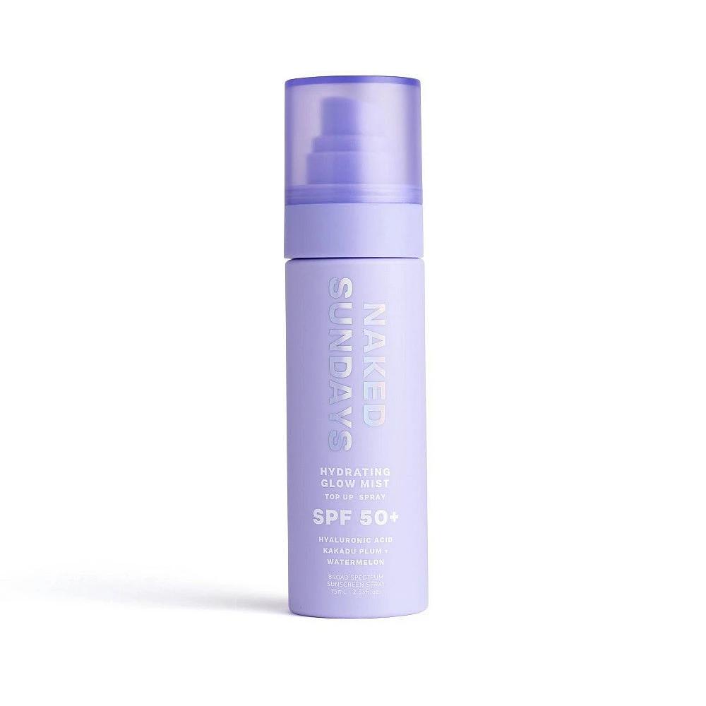 Naked Sundays Hydrating Glow Mist Top Up Spray SPF 50+ ($23)