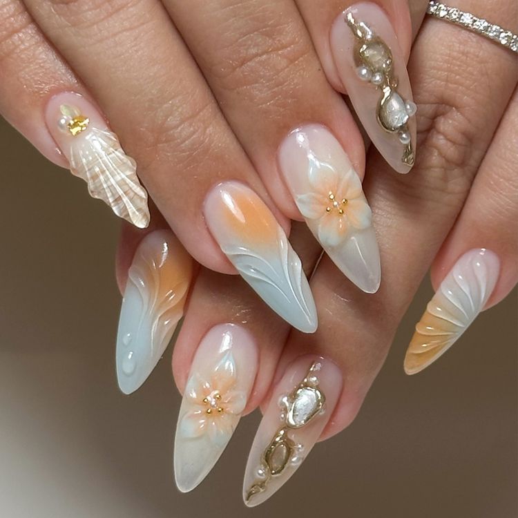 Seashell Nails