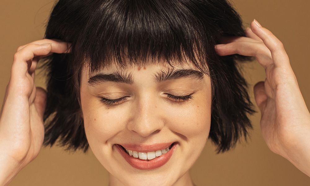 Beauty portrait. Woman smiling
