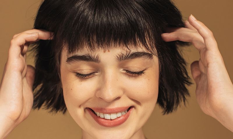 Beauty portrait. Woman smiling