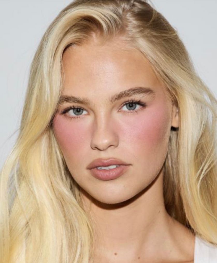 Transition blush placement