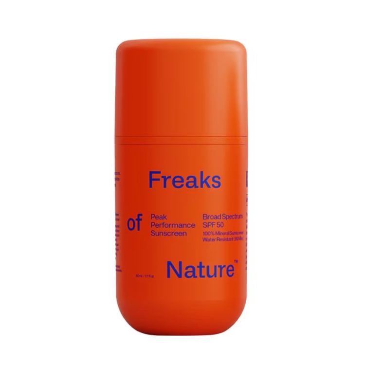 Freaks of Nature Peak Performance Sunscreen Broad Spectrum SPF 50 ($30)