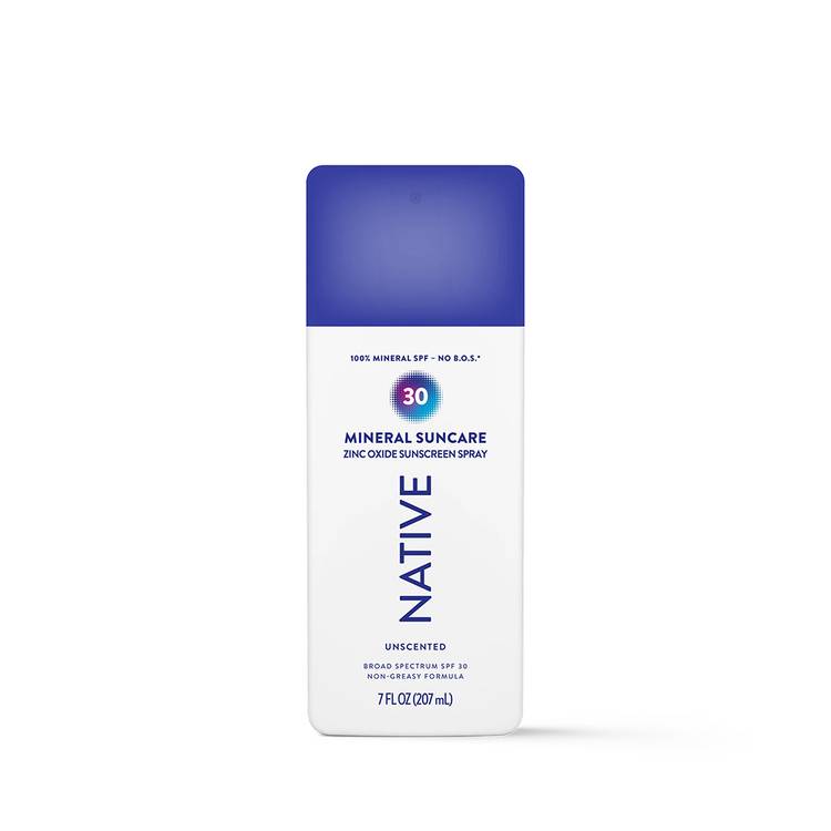 Native Mineral Suncare Sunscreen Spray 30 Unscented