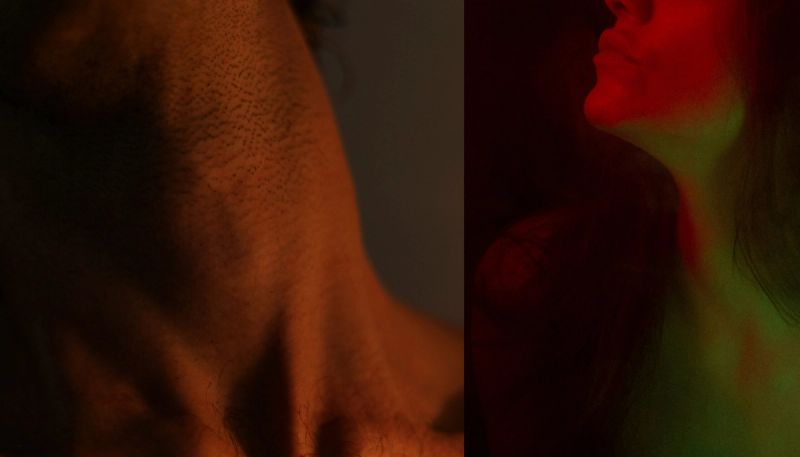 men and women's necks