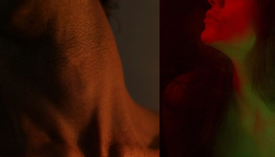 men and women's necks
