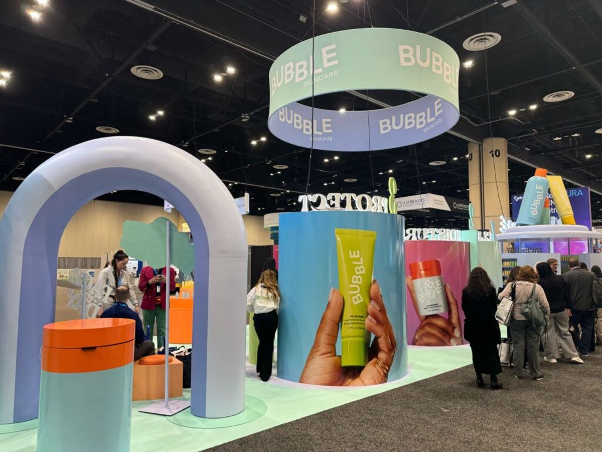 Bubble brought its signature packaging to life with a colorful, interactive booth that drew steady crowds at AAD.
