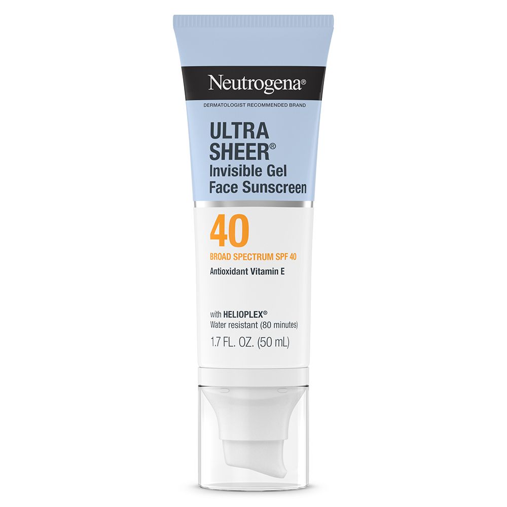 Neutrogena Ultra Sheer Invisible Gel Face Sunscreen Broad Spectrum SPF 40