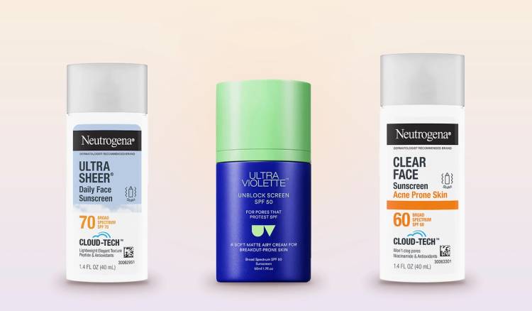 Three of the best bemotrizinol sunscreens: Ultra Violette Unblock Screen SPF 50, Neutrogena Ultra Sheer SPF 70 and Neutrogena Clear Face SPF 60