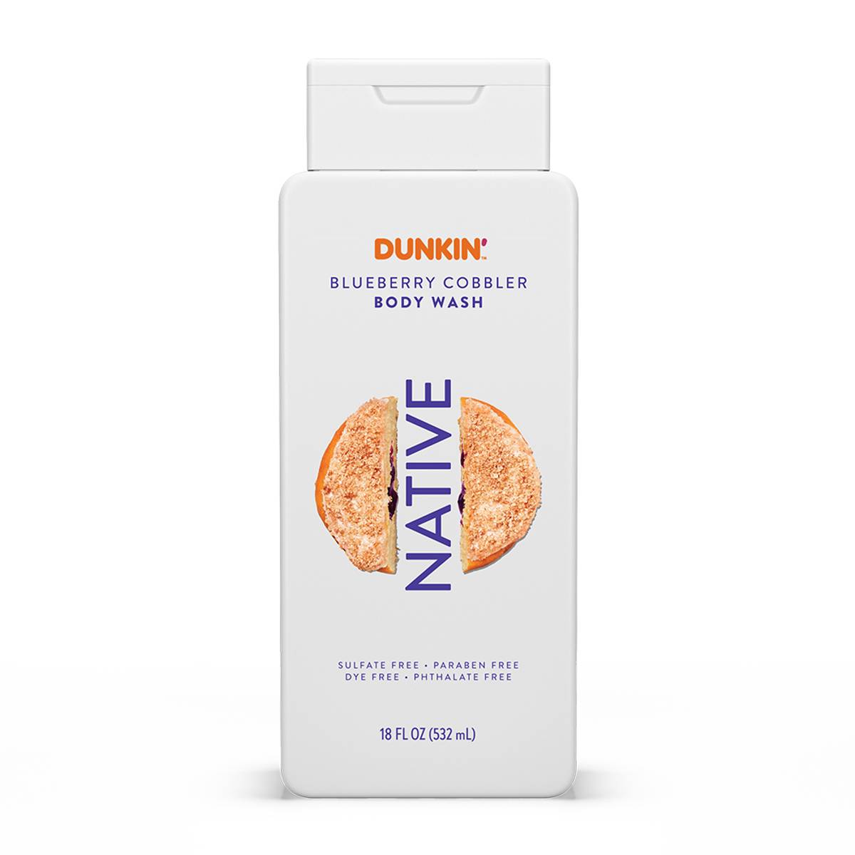 native x dunkin blueberry cobbler body wash