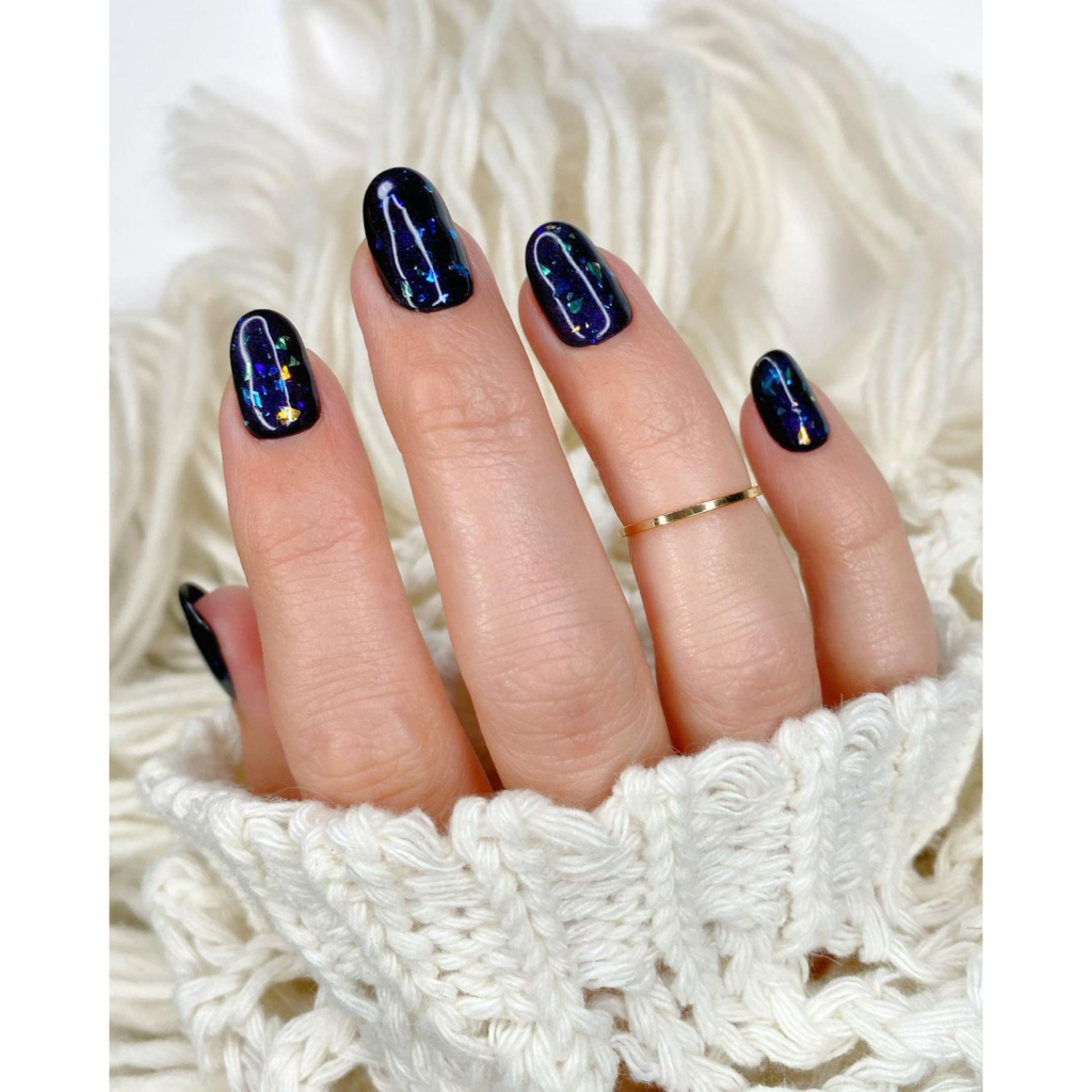navy blue glass aura