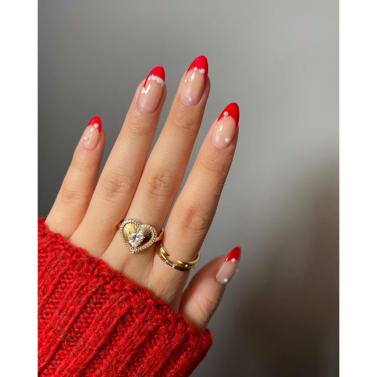Santa French Tips
