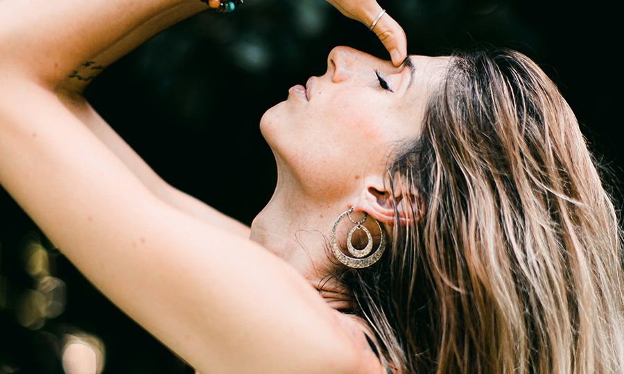 woman practicing mindful movement