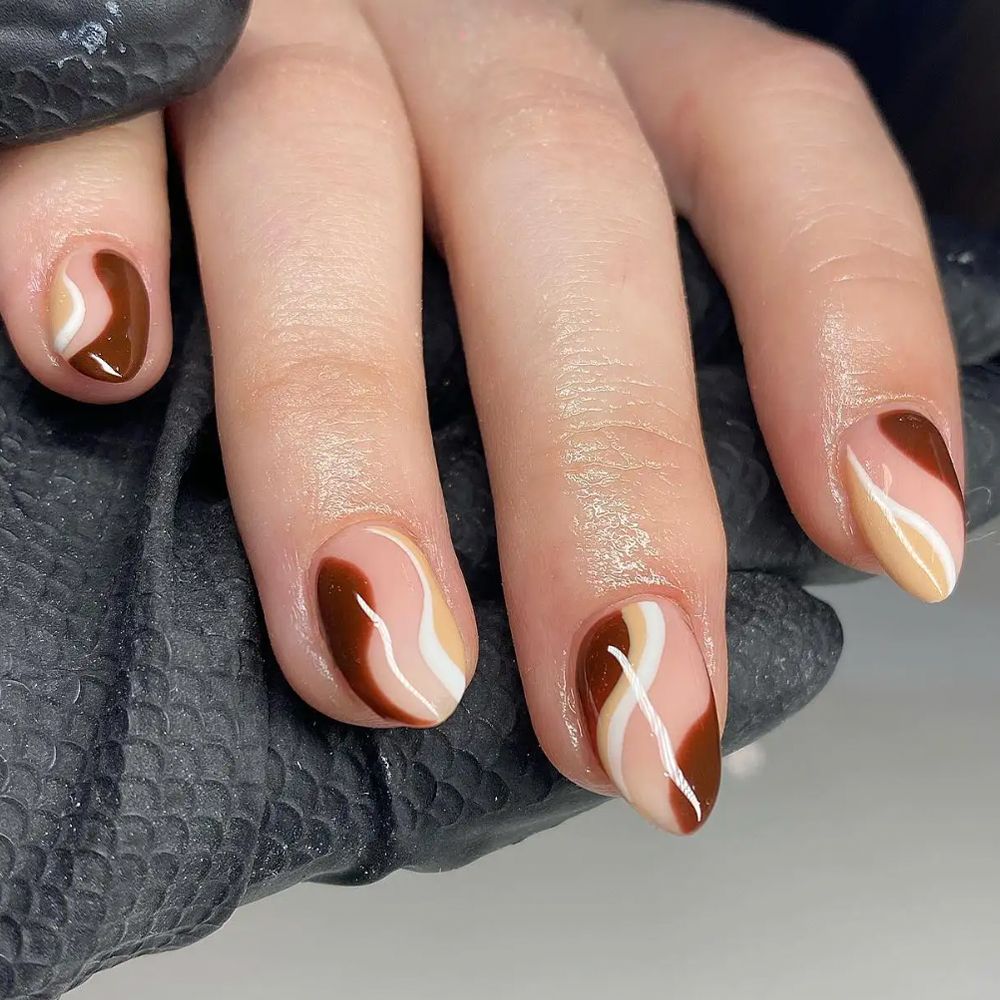 espresso martini nails