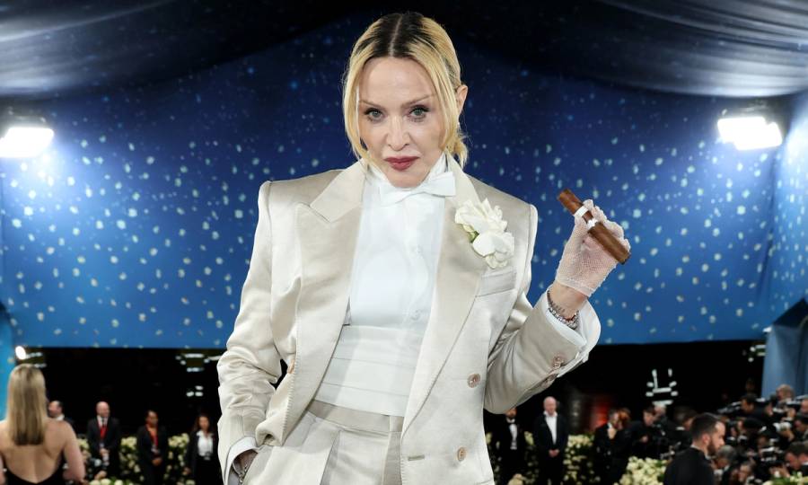 Madonna attends the 2025 Met Gala Celebrating "Superfine: Tailoring Black Style" at Metropolitan Museum of Art on May 05, 2025 in New York City.