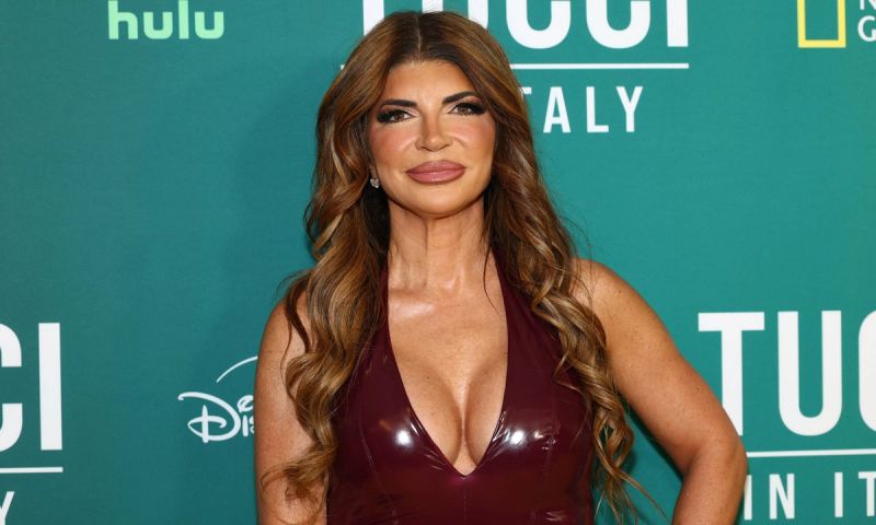 Teresa Giudice attends NatGeo's "Tucci in Italy" New York Premiere on April 28, 2025 in New York City.