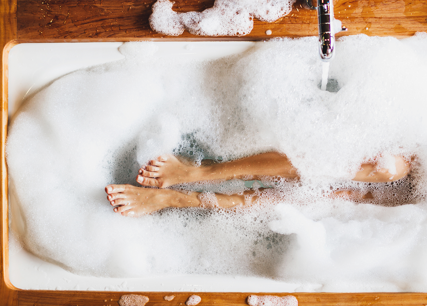 Take an epsom salt bath before bed