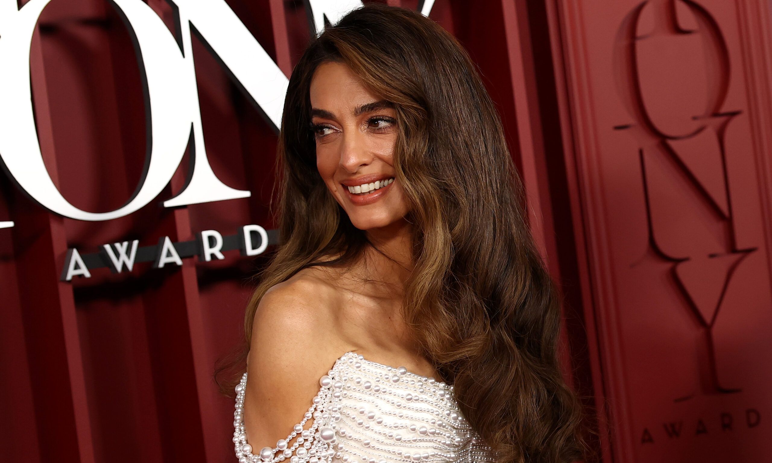 Amal Clooney attends The 78th Annual Tony Awards at Radio City Music Hall on June 08, 2025 in New York City.